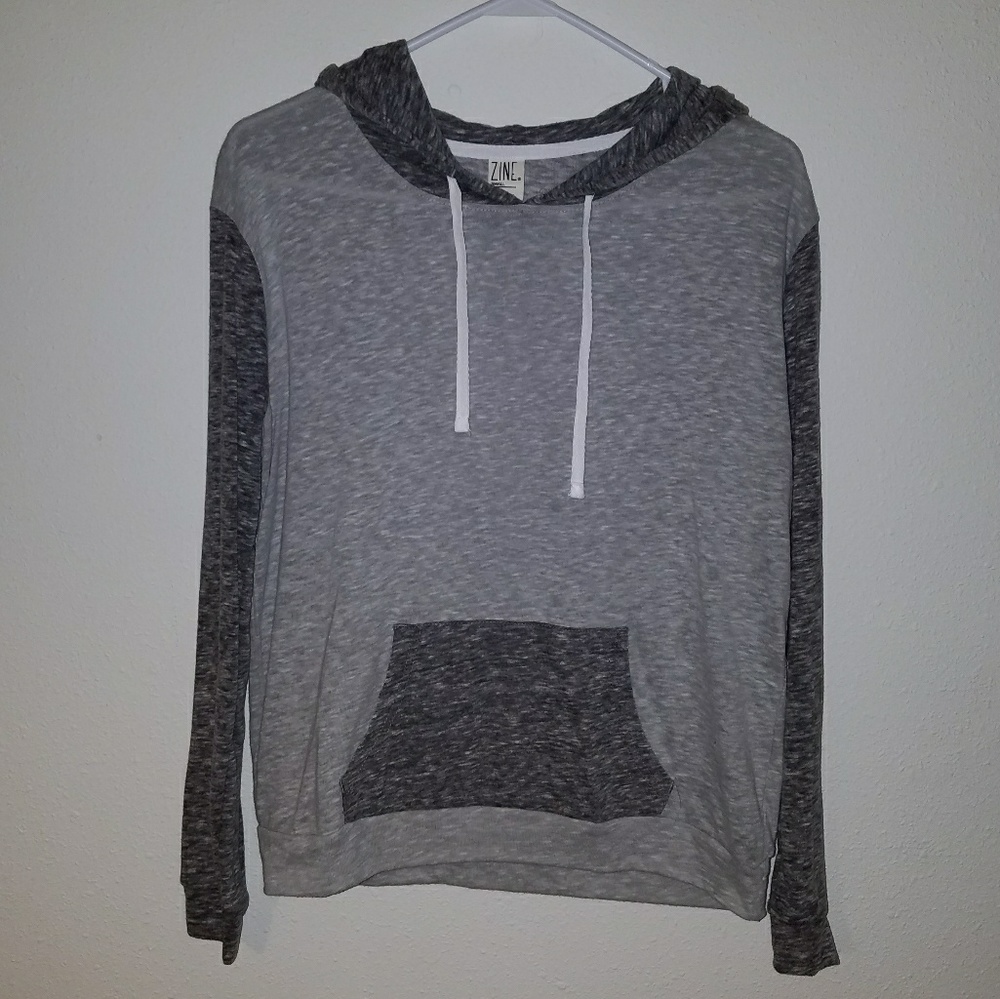 Gray and Black Zine sweatshirt NWOT